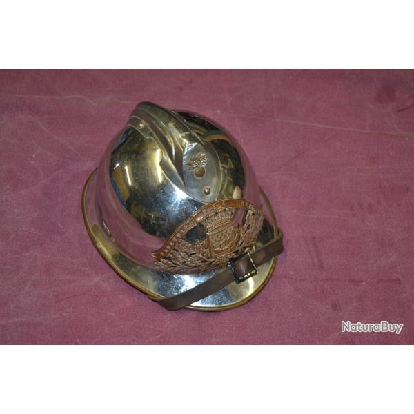 casque d'officier des sapeurs pompiers de Paris Franck  Aubervillier matricul