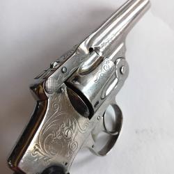 SMITH & WESSON "Safety Hammerless" 4eme modèle Gravé cal 38SW