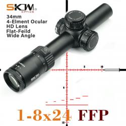Lunette de visée robuste Compact 1-8x24 FFP -**ONLY SCOPE BDC MIL Paiement en 3 ou 4 fois -