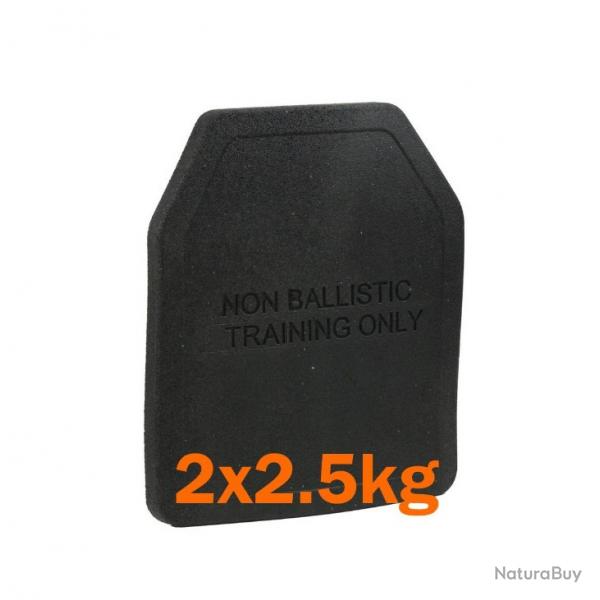 Paire de plaques d'entranement 250x300mm (2x2.5kg)