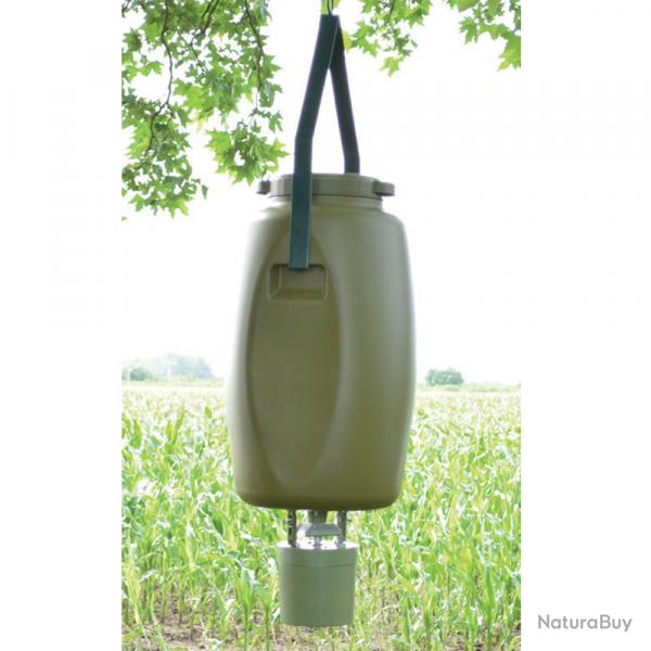 Kit Agrainoir 6V Batterie + Bidon 60L + Pince de suspension