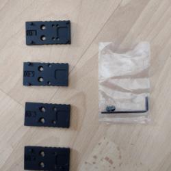 Plaques de montage/interfaces d'adaptation pour viseur  pour glock Mos