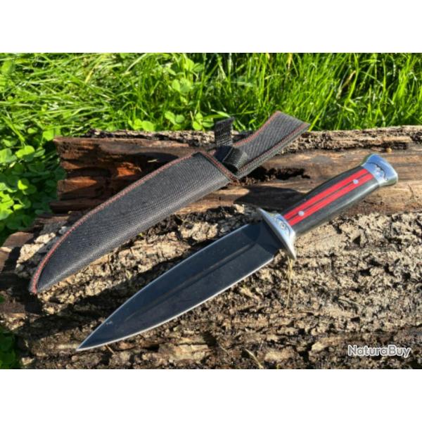 Dague Russe manche bois de rose enchre