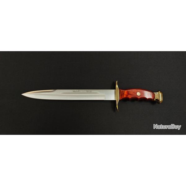 Muela BW26 - Poignard Bowie 26 cm - Acier Molybdne Vanadium, Manche Stamina Rouge