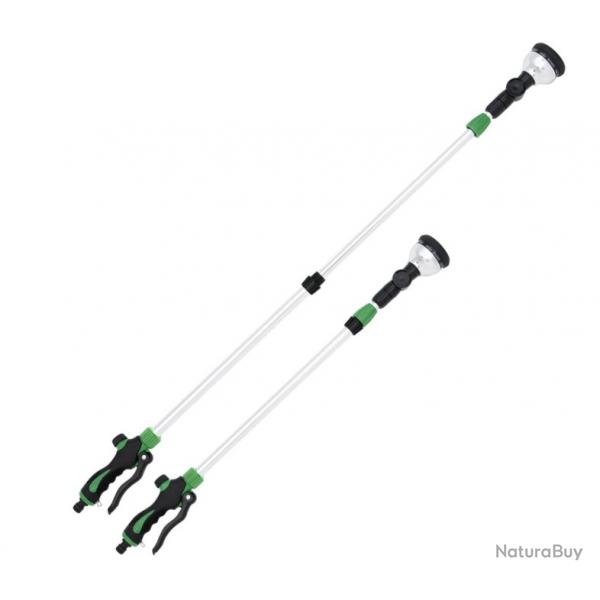 Lance de pulvrisation tlescopique vert/noir 75-110 cm - 10 jets, lgre et rglable