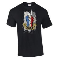 T-shirt French power Coloris Noir