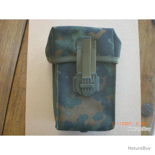 Militaria Porte chargeur/sacoche/cartouchire en cordura camouflage flecktarn, Allemand,