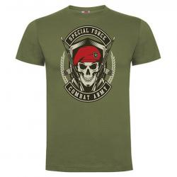 T-shirt Combat Army Coloris Vert