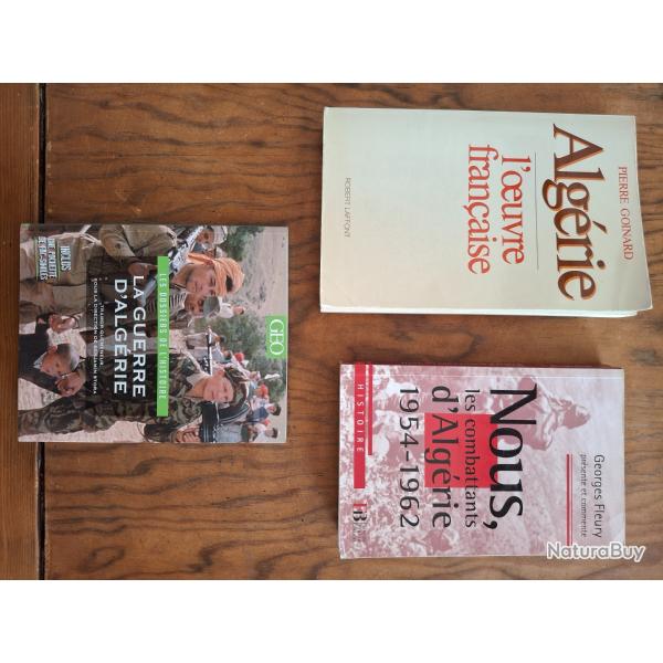 Lot livre guerre d'Algrie.