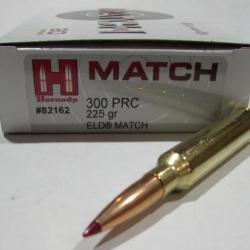 Cartouches HORNADY - ELD MATCH - Cal: 300 PRC - 225grs - 82162 - x20