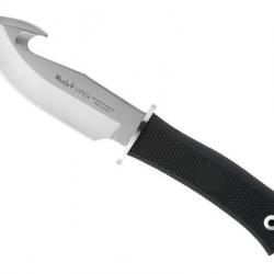Poignard Muela VIPER lame a depouiller 11cm acier manche gomme noir + etui