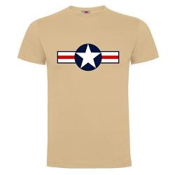 Tshirt Air Force Coloris tan