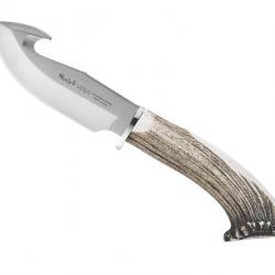 Poignard Muela VIPER lame a depouiller 11cm acier manche cerf + etui