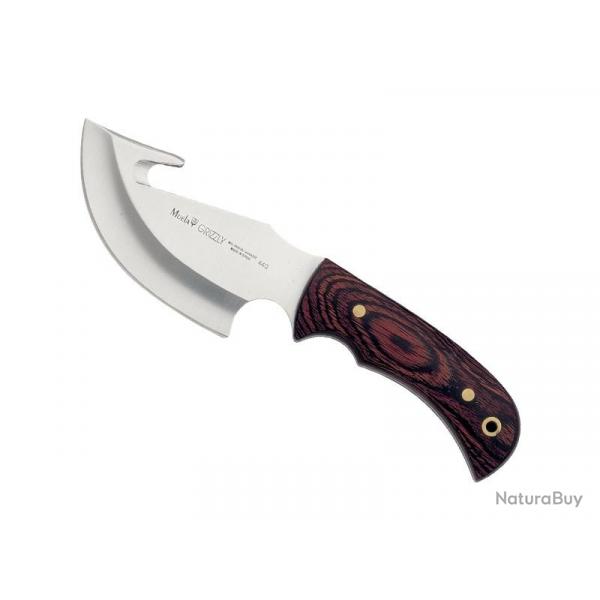 Poignard Muela GRIZZLY lame a depouiller 12cm acier manche stamina + etui