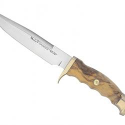 Poignard Muela RANGER lame 14cm acier manche olivier + etui