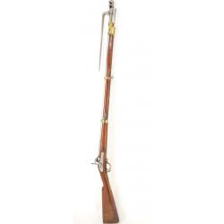 MOUSQUETON SUISSE XIXè 1842 A PERCUSSION CORPS DE CADET AVEC BAIONNETTE A DOUILLE Très bon  Suisse X
