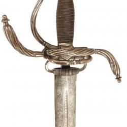 FORTE ÉPÉE À BRANCHES ET ANNEAUX DE STYLE XVIIè ÉPOQUE VIOLLET LE DUC FRANCE XIXè Collection France 