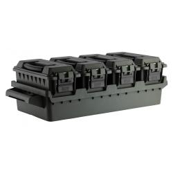 Set 4 caisses à munitions avec bac de transport