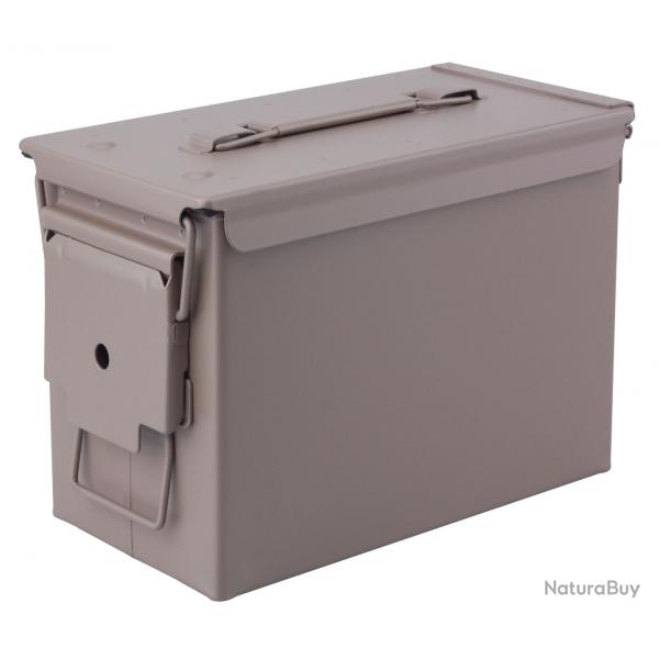 Caisse munition Mtal cal.50 TAN 33X18X23 cm