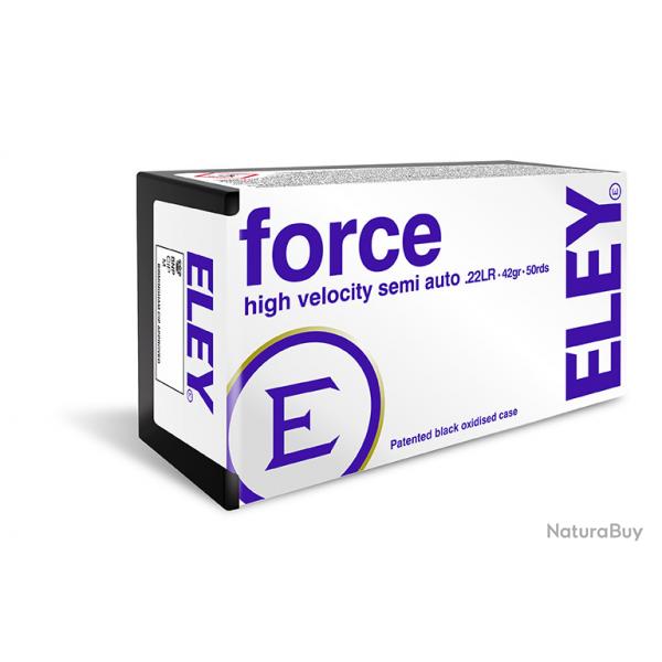 500 Cartouches Eley .22 LR Force