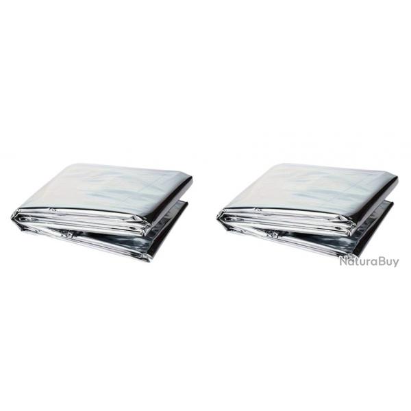 Lot de 2 Couvertures de survie