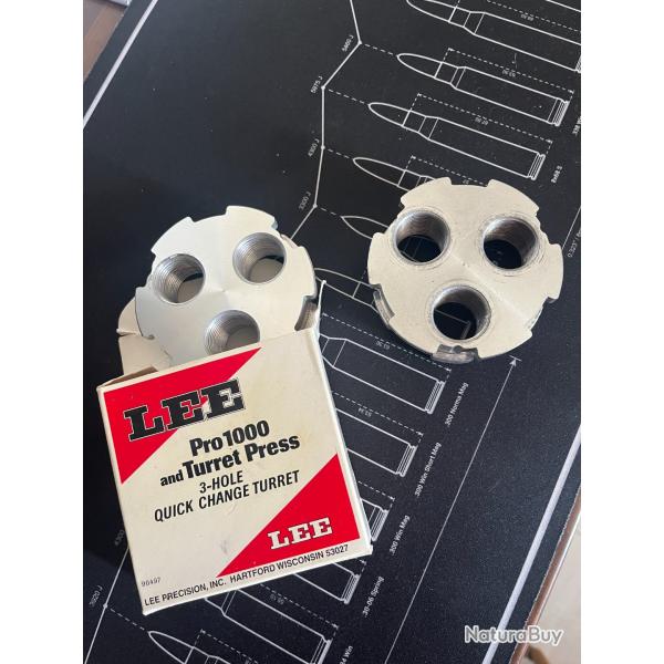2 tourelles pour presse lee pro 1000
