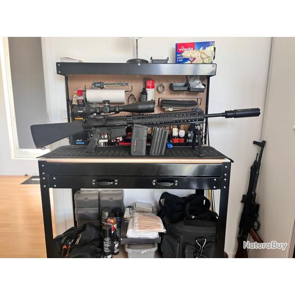 AR10 Oberland OA10 DMR avec optique sig sauer tango et silencieux ase utra