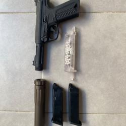Airsoft pistolet AAP-01 Assassin Noir full auto