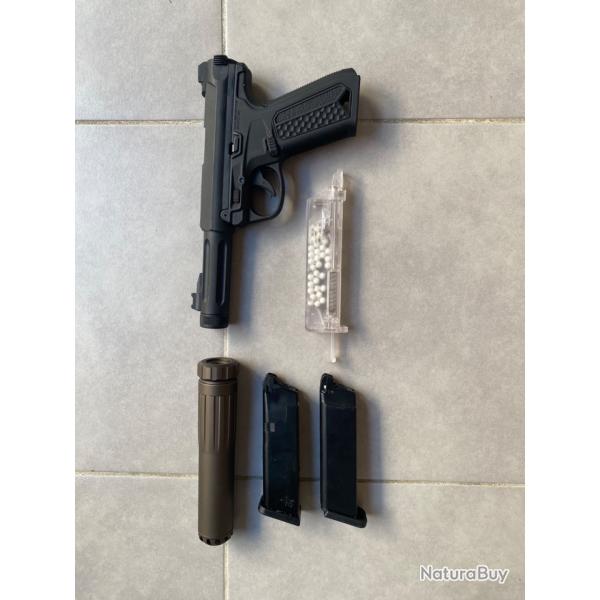 Airsoft pistolet AAP-01 Assassin Noir full auto