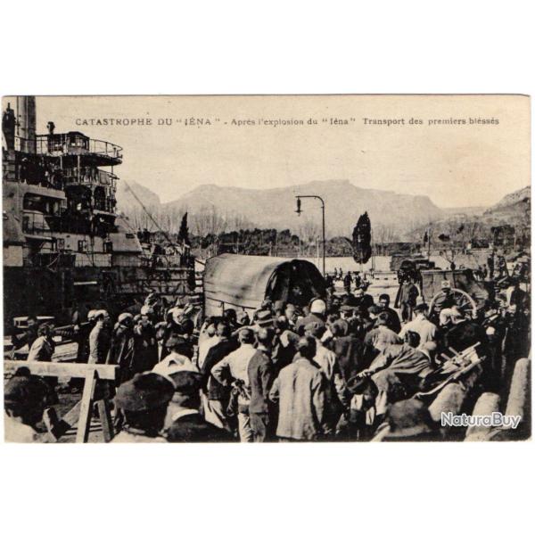 CPA - Marine Militaire -CATASTROPHE EXPLOSION CUIRASSE IENA 1907 TRANSPORT BLESSES - N3115