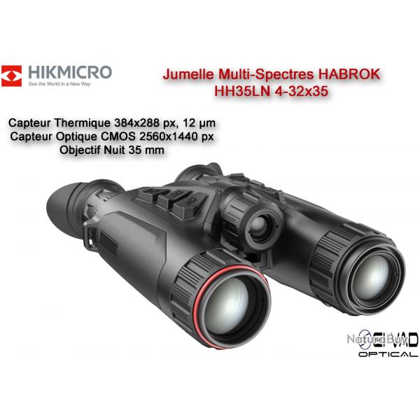 Jumelle HIKMICRO Multi-Spectres HABROK - HH35LN 4-32X35