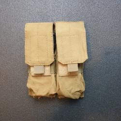Poche double M4 AR15 type BlackHawk BHI Molle Coyote