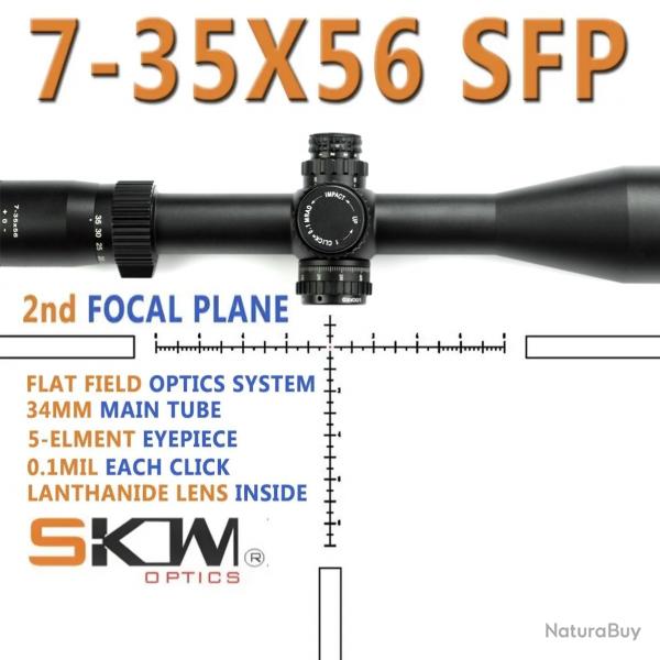Lunette de vise SKWoptics Compact 7-35x56 -  SCOPE and RINGS - LIVRAISON GRATUITE !!!