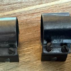 Colliers marque Weaver USA , pour lunette : corps 25,4 mm / rail Picatinny 21 mm