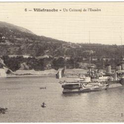 CPA- Marine Militaire - Villefranche - Un Cuirasse de l'Escadre  N°3107