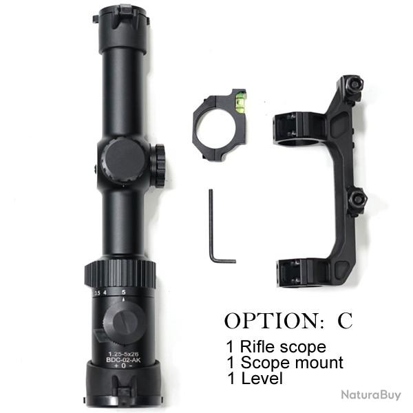 Lunette de vise SKWoptics Compact 1.25-5X26 BDC-01-M855-3 -**Option C- LIVRAISON GRATUITE !!!