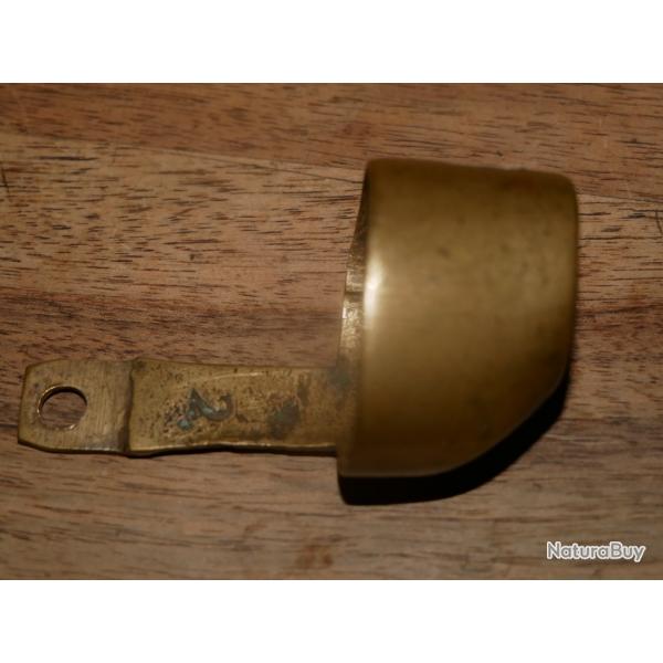 Embouchoir en laiton de pistolet  silex et  percussion 1822