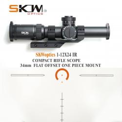Lunette de visée SKWoptics Compact 1-12x26IR -**Option C- LIVRAISON GRATUITE !!!