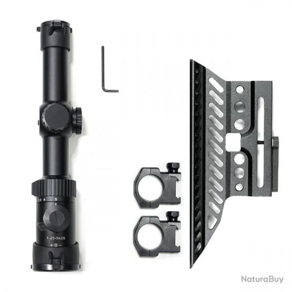 Lunette de vise SKWoptics Compact 1.25-5x26x BDC-AK -**OPTION C- LIVRAISON GRATUITE !!!