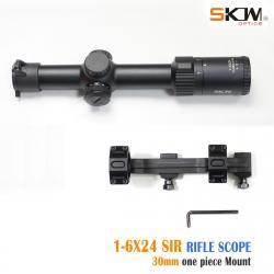 Lunette de visée SKWoptics Compact 1-6x24 chasse tactique MIL- LIVRAISON GRATUITE !!!