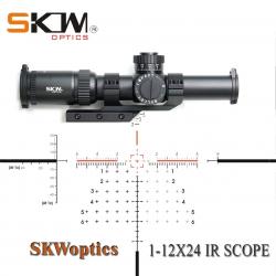 Lunette de visée SKWoptics Compact 1-12x26 Anneau de 34mm- LIVRAISON GRATUITE !!!
