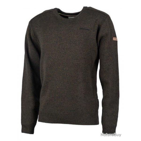 Pull en laine marron TREELAND
