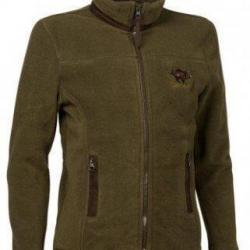 Blouson polaire enfant broderie sanglier PERCUSSION