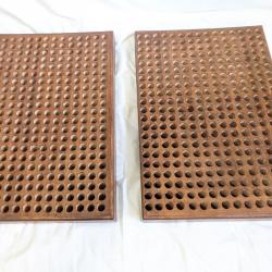 2 plateaux de rangement de munitions en bois ou pour rechargement de vos munitions