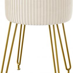 Velvet Rangement Repose,Table de Maquillage Pieds Table d'appoint avec Pieds en Acier doré Housse
