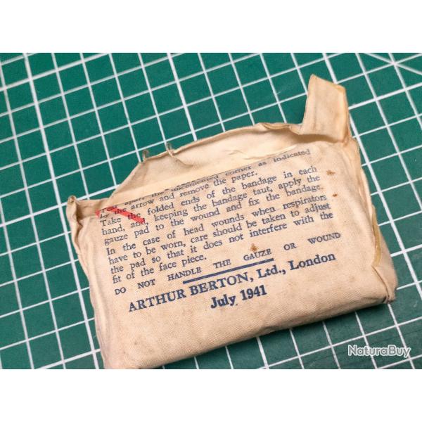 PANSEMENT ANGLAIS WW2 39/45 ARTHUR BERTON 1941 (1)