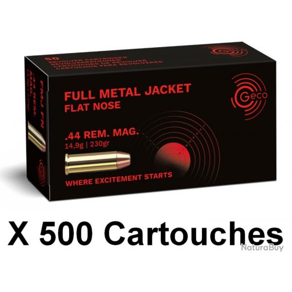 GECO cal.44 Rem Mag FMJ Flat Nose /500