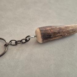 Porte clef bois de cerf 2