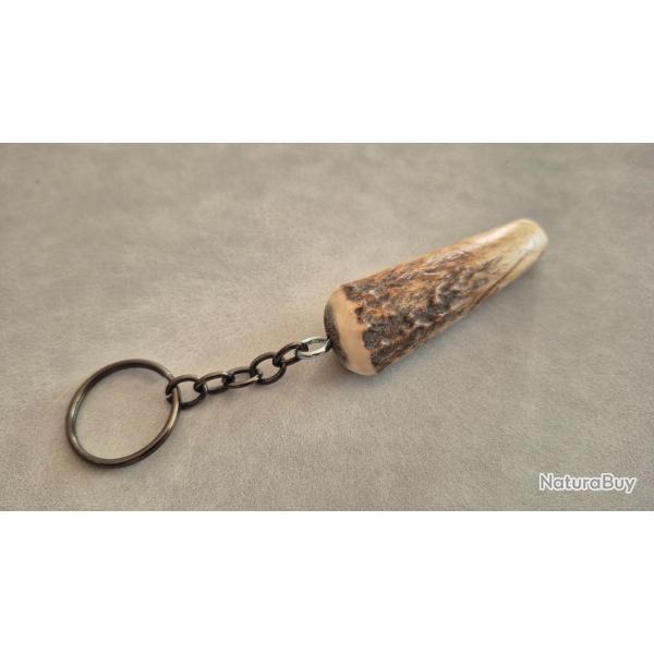 Porte clef bois de cerf 1