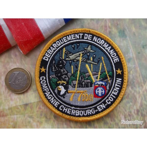 cusson militaire 77 me D-Day airborne Normandie insigne tissu gendarmerie